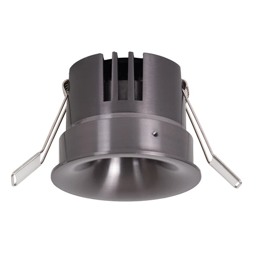 Lucide SNAXX - Recessed spotlight - Ø 8 cm - LED Dim. - CCT - 1x12W 2700K/4000K - Satin Gun Metal | Premium - turned off